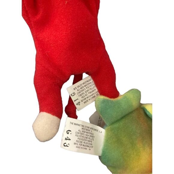 Lot of 4 Mini Ty Beanie Baby Plush Collectible Tag Error Misspellings Vintage Y2 - Picture 5 of 10